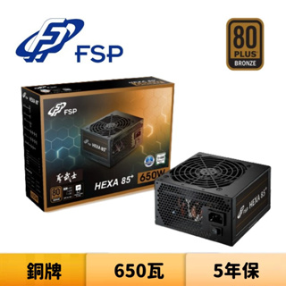 FSP 全漢 聖武士 650W 650瓦 銅牌 電源供應器