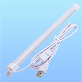 【隔日到貨】32公分 LED護眼燈 USB介面 爆亮 雙色 日光燈管 DIY 磁吸式 6000K 5V 線長1.8米