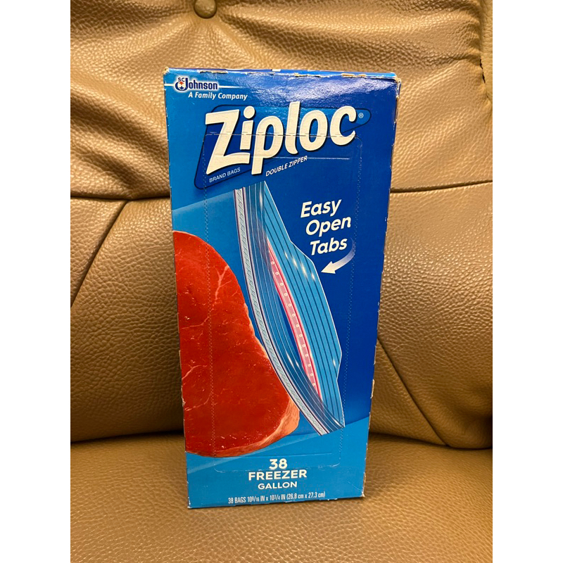 ZIPLOC 密保諾冷凍保鮮雙層夾鍊袋拆賣一盒38入(26.8*27.9公分) 179元--可超取付款