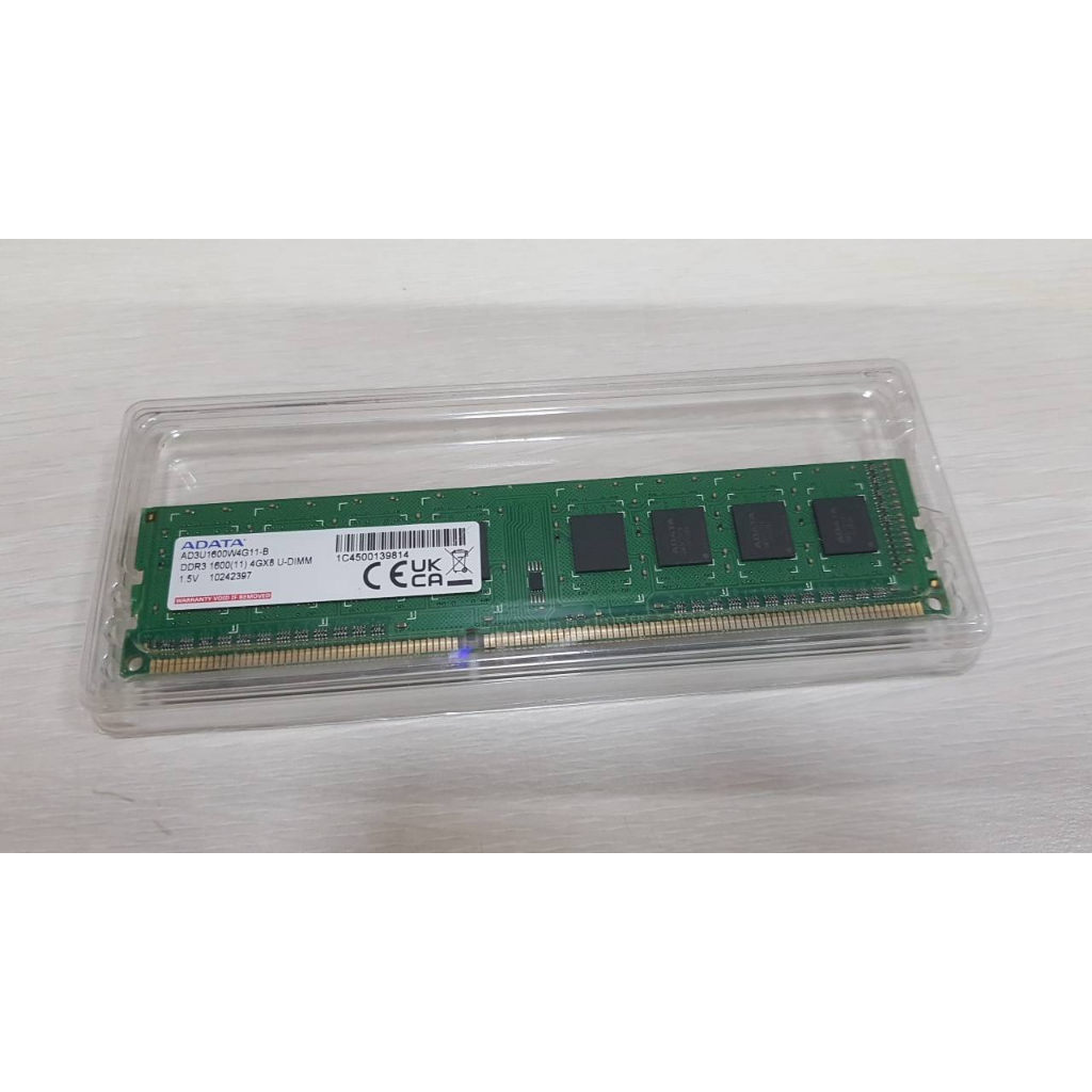 威剛 DDR3 1600 4GB 1.5V 單面顆粒