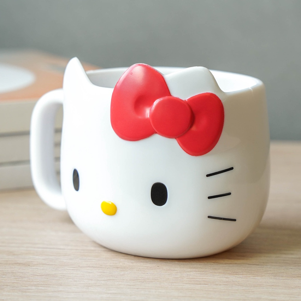 「家電王」三麗鷗 Hello Kitty 馬克杯｜260ml 不易摔壞 耐用 兒童餐具 幼稚園餐具 凱蒂貓 樹脂