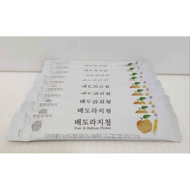 韓國 水梨桔梗濃縮汁/濃縮果汁 10ml×9包