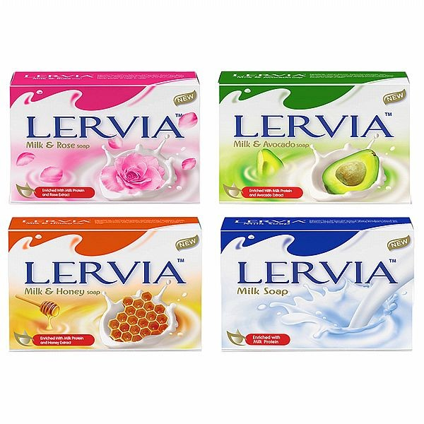 印尼 Lervia 牛奶嫩膚皂90g 香皂 肥皂 嫩膚皂 牛奶 酪梨 蜂蜜保濕 玫瑰亮白【小三美日】 DS016316