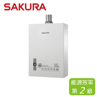 SAKURA 櫻花 16L【北北基隔日安裝請私訊】四季溫智慧恆溫熱水器 DH-1631F(NG1/FE式)天然瓦斯