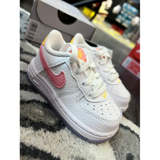 BLS • 小童鞋、中童 Nike Air Force 1 白粉 粉勾 AF1 童鞋 FJ3486-100 FJ3484