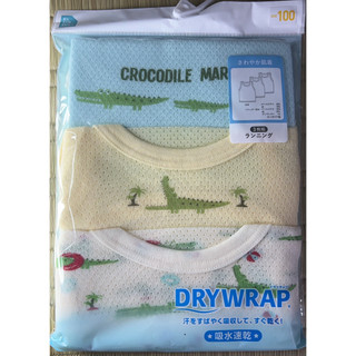 西松屋 吸水速乾背心3件組 鱷魚 DRYWRAP (100CM/110CM/120CM) 洞洞裝