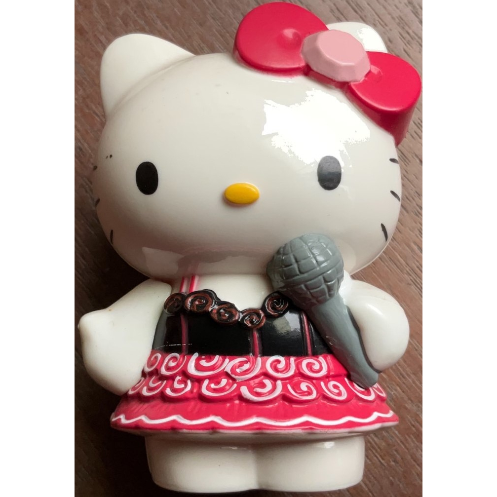 小明收藏 Hello Kitty 角色扮演派對公仔 §餐桌系列§『歌手 Kitty』〝糖罐〞