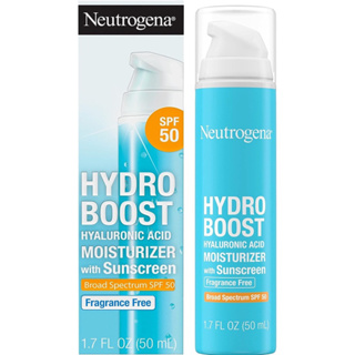 現貨.Neutrogena 露得清 Hydro Boost 臉部保濕霜,SPF 50,保濕臉部防曬乳液不致粉刺和無香料