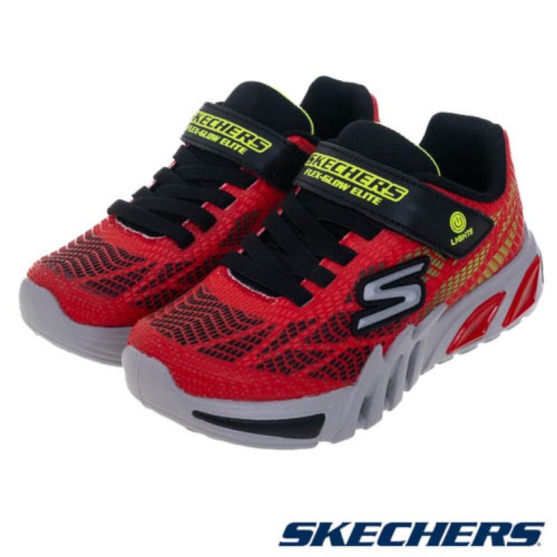 SKECHERS 男童系列燈鞋 🔥免運🔥 FLEX-GLOW ELITE - 400137LRDBK NT$2,190