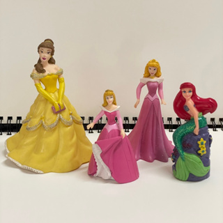 各式迪士尼公主公仔 玩具模型 中古玩具 年代蒐藏 二手珍藏玩具 貝兒 睡美人 艾莉兒 Disney Princess