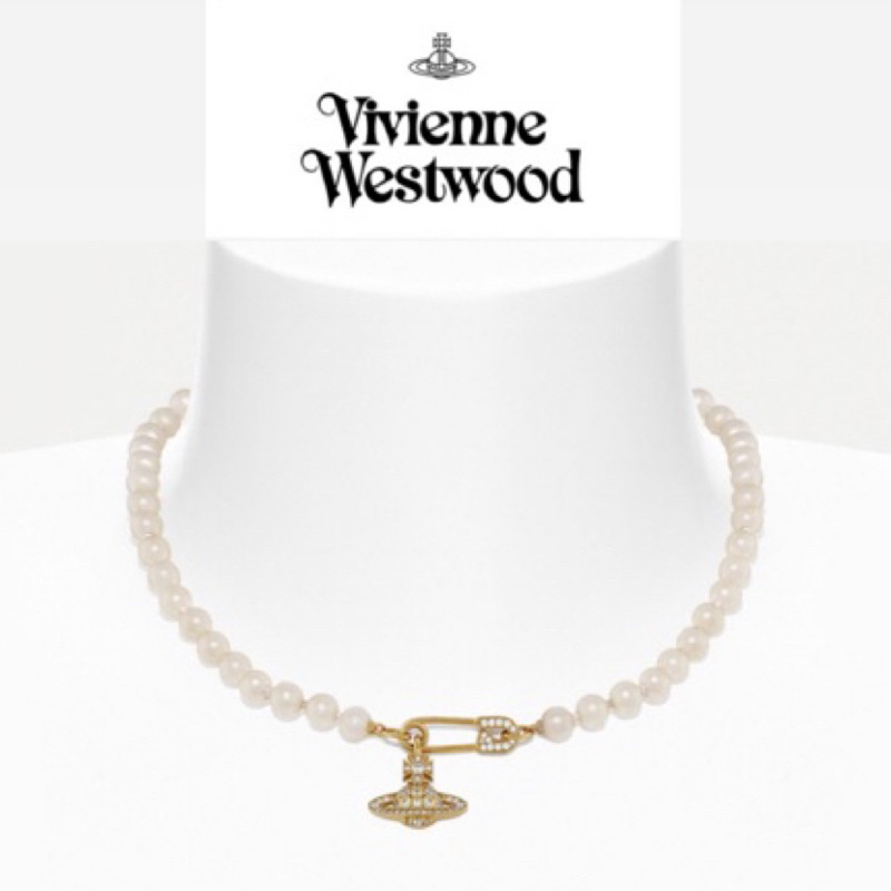 Vivienne Westwood LUCRECE PEARL 珍珠項鍊 別針項鍊 西太后 土星 情人節禮物