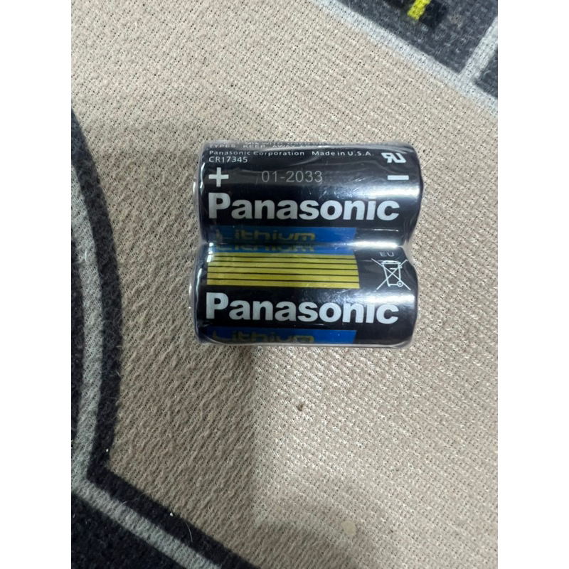 【電池通】國際牌 CR123A  Panasonic 3v適用 拍立得電池 相機電池 手電筒（2入）