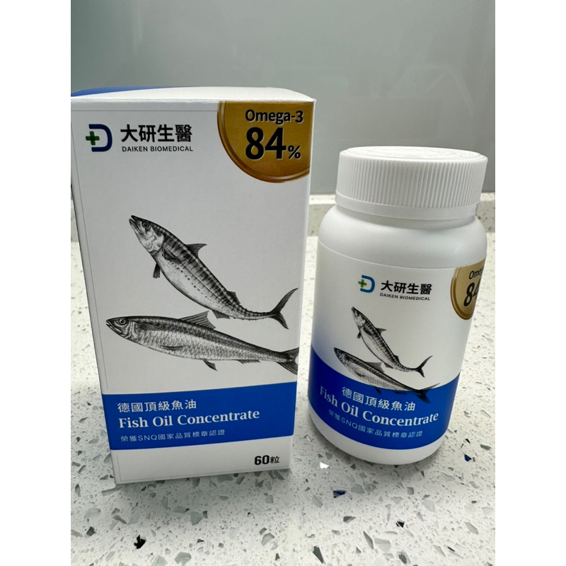 大研生醫德國頂級魚油 Omega-3（60粒/盒） 效期2025/3/1
