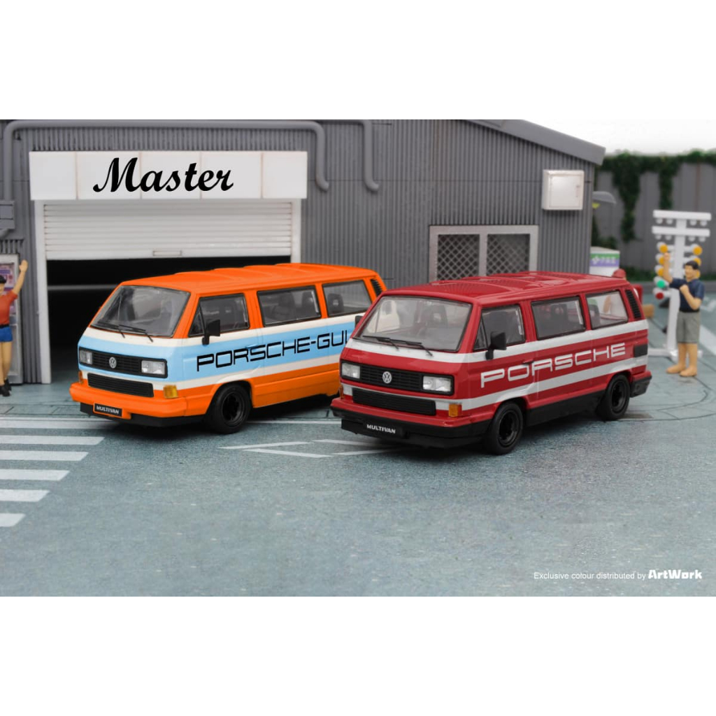 (林口現貨) Master 1/64 VW Type 2 面包車 T3 改裝版Carrera Bus B3 合金車