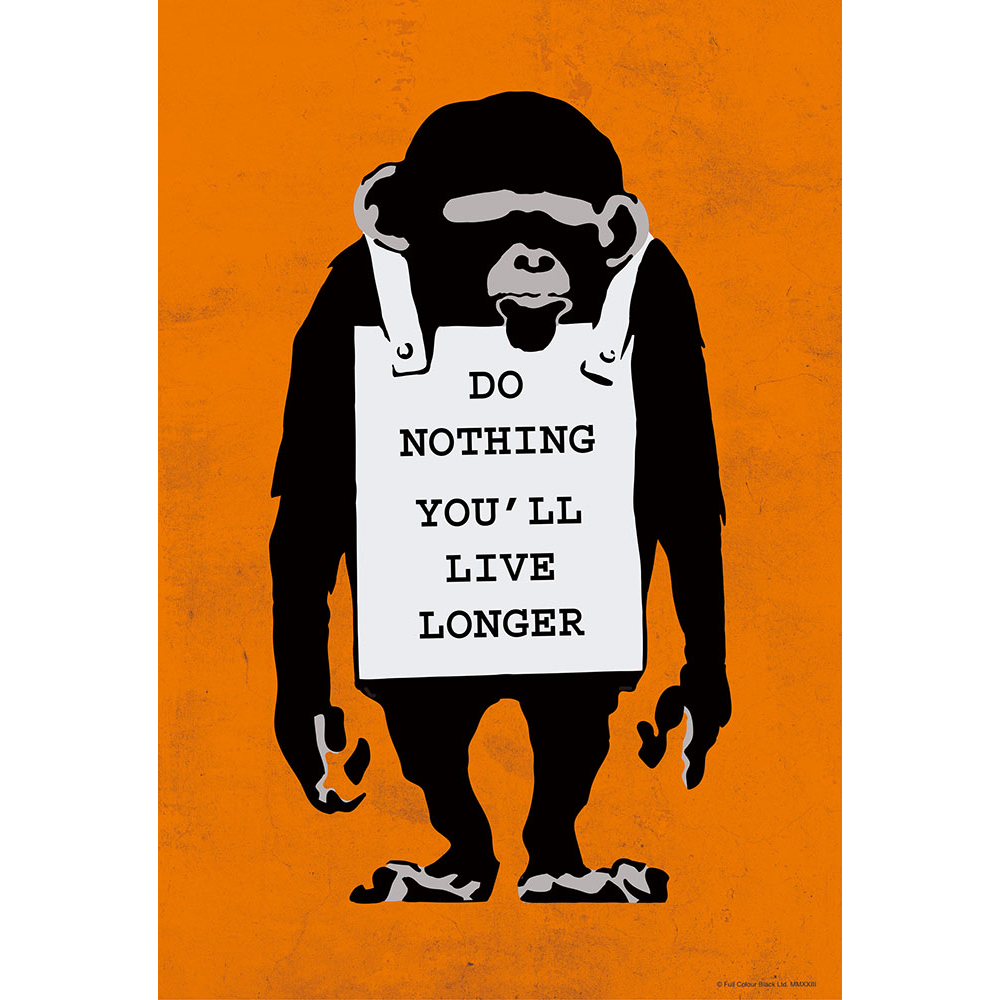 【小巷】塗鴉藝術 BANKSY 猴子 Do Nothing (Beverly, 300片, 300-032, 日本拼圖)
