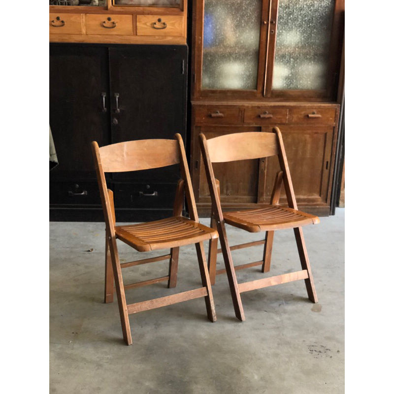 【福三】老折疊椅 折疊椅 老木椅