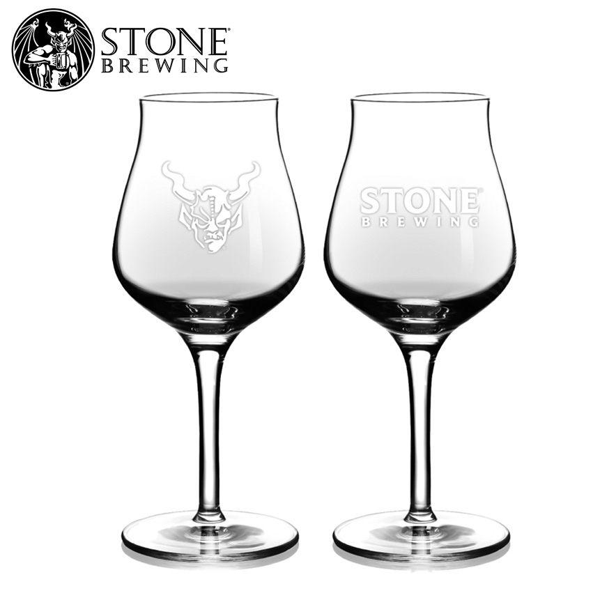 Stone Brewing 高腳啤酒杯 Goblet 14.5oz 啤酒杯 玻璃杯 酒杯 鬱金香杯 品飲杯 聚香杯 啤酒