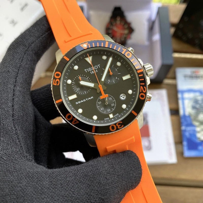 🟠🔹TISSOT 天梭 Seastar 1000 Quartz Chronograph系列腕錶 手錶 計時 🔹🟠