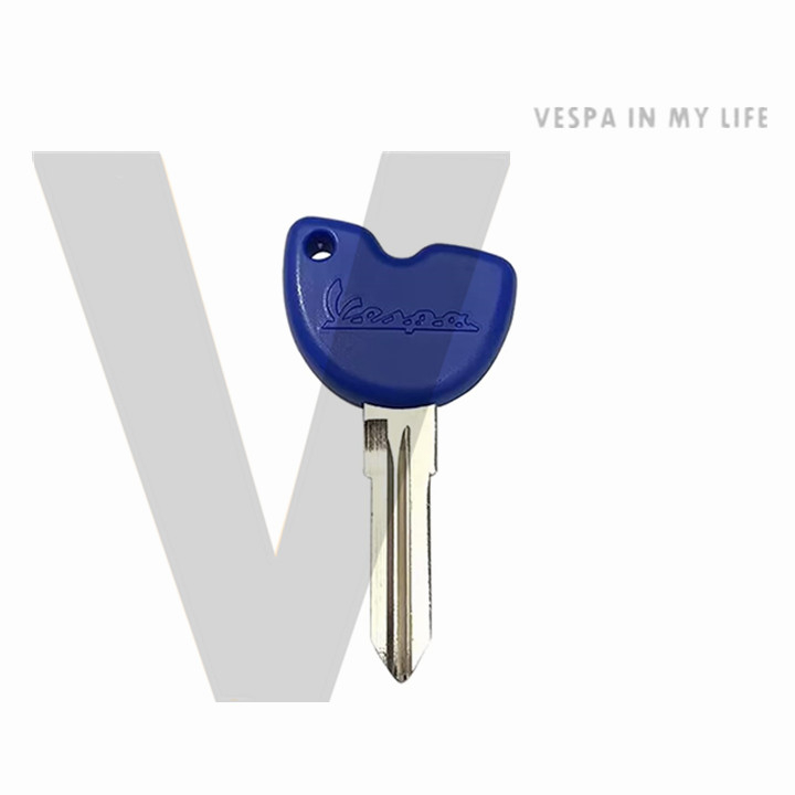 【偉士精品店】Vespa 晶片鑰匙 偉士牌 藍色子鑰匙 KEY