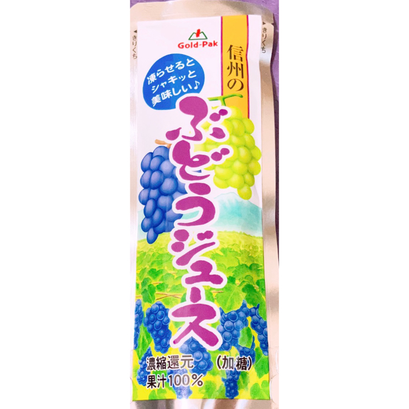 【亞菈小舖】日本零食 果園 信州葡萄風味飲料 果汁含有率92.9% 加糖 75ml【優】