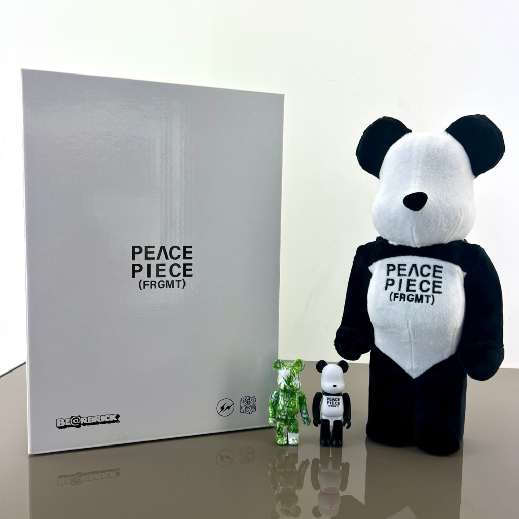 Be@rbrick BEARBRICK PEACE PIECE(FRGMT) 藤原浩熊貓 PANDA 400% 100%