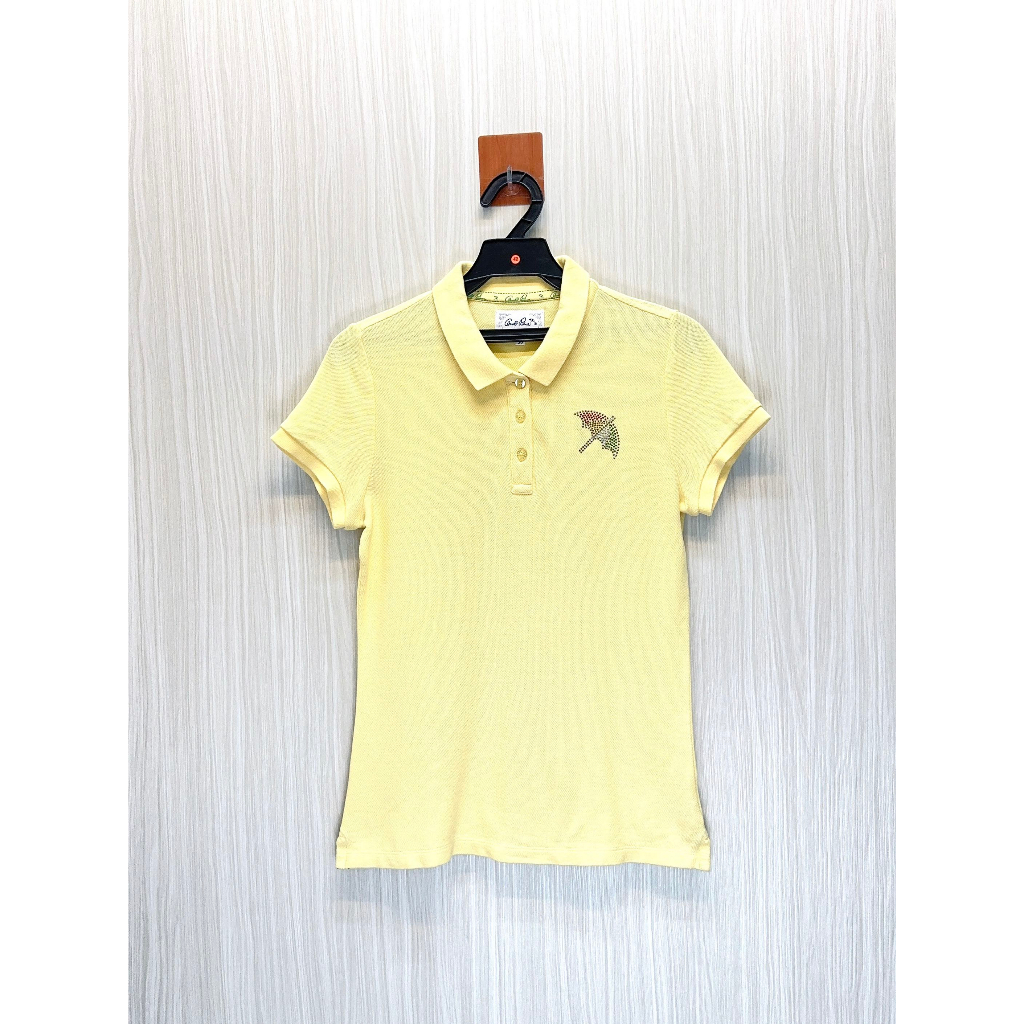 Arnold Palmer 雨傘 專櫃 黃色素面小Logo純棉Polo衫