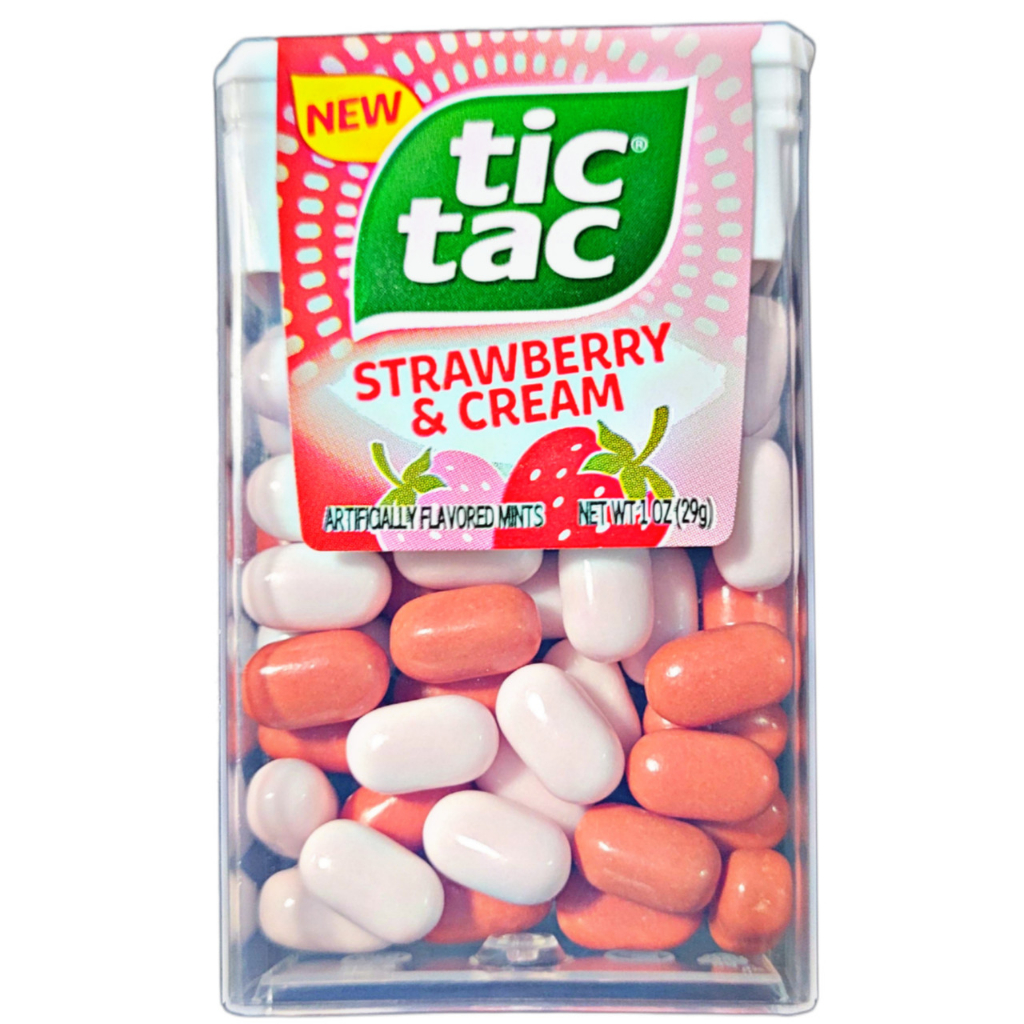 買不買小舖🛒 Tic Tac 草莓奶油口味 口含糖 29g Strawberry &amp; Cream