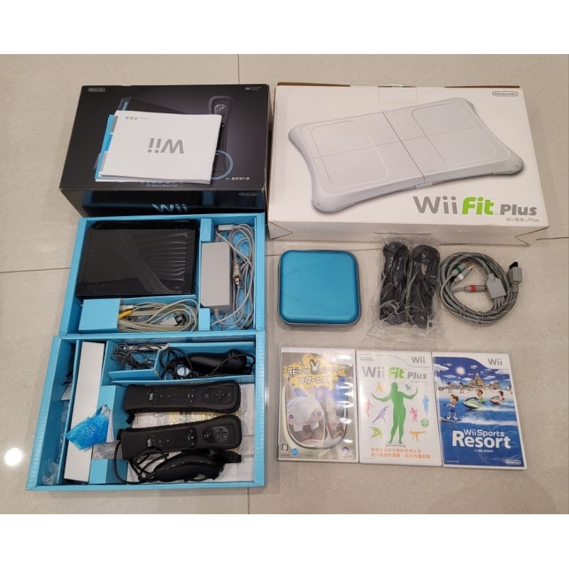 【二手】 Wii 全套 含原廠遊戲機&amp;平衡板&amp;多個遊戲片