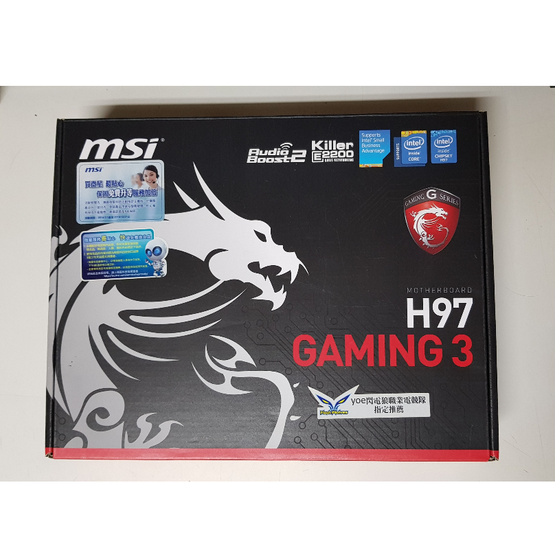 MSI H97 GAMING 3 1150腳位 M.2 主機板 附擋板 原廠盒裝 H97 Z97