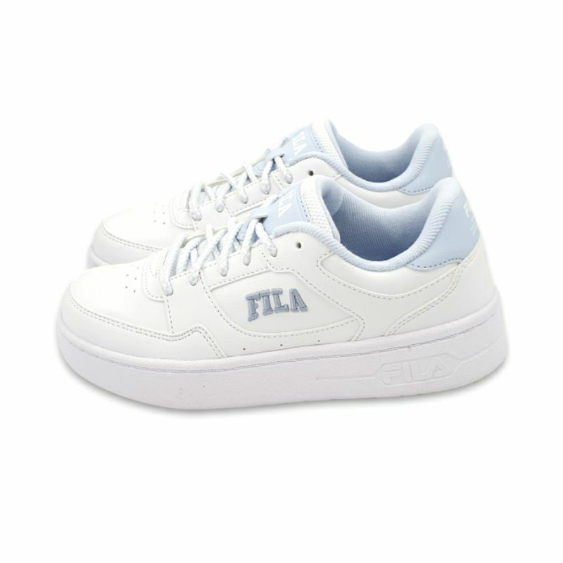 【MEI LAN】FILA Court Trend (女) 潮流 復古 厚底 小白鞋 運動休閒鞋 板鞋 C929X 白水