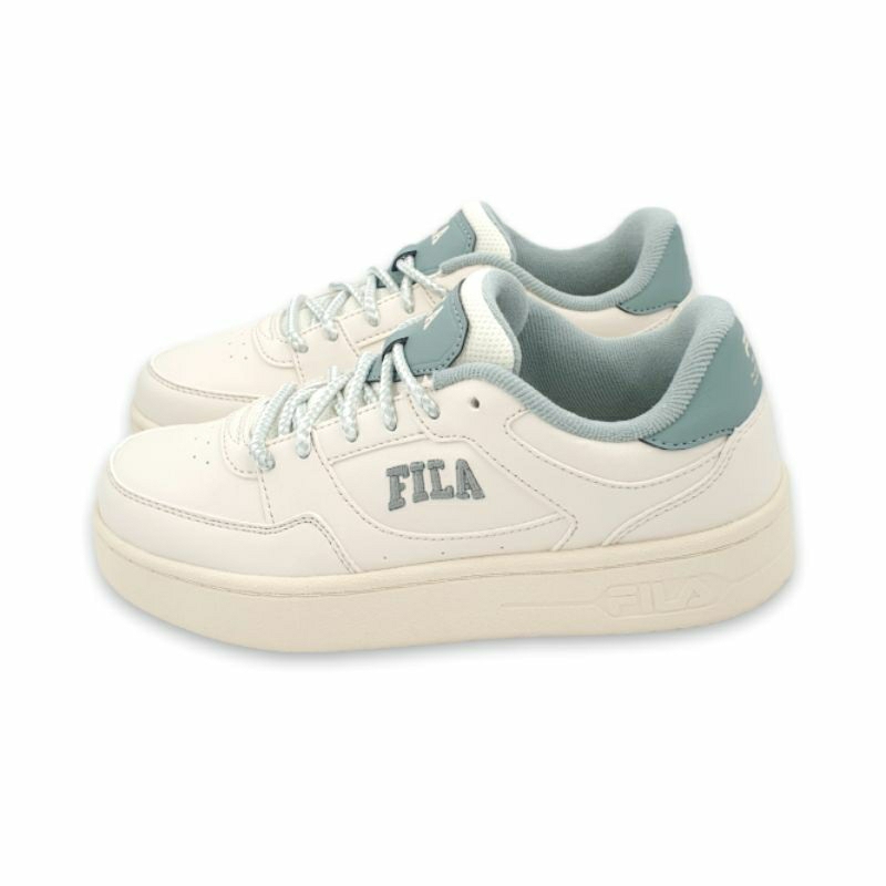 【MEI LAN】FILA Court Trend (女) 潮流 復古 厚底 小白鞋 運動休閒鞋 板鞋 C929X 米綠