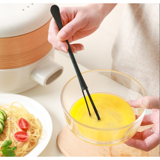多功能迷你長柄打蛋器 廚房雙頭二合一多用途烘焙調味勺子攪拌棒