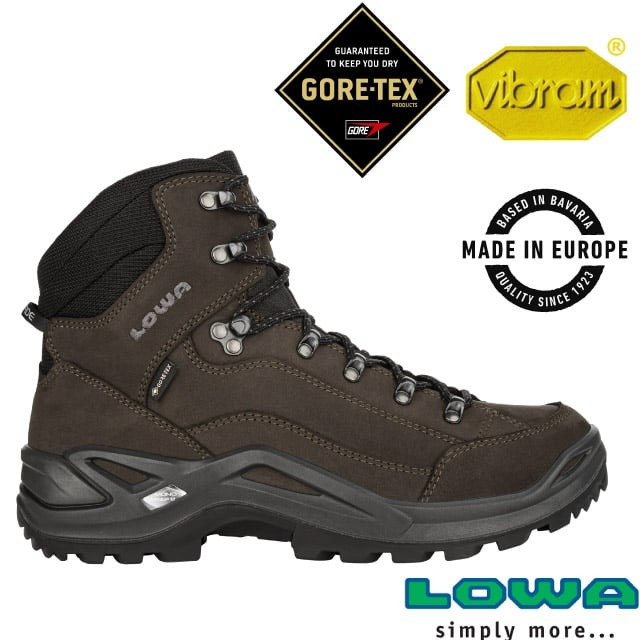 【德國 LOWA】送》男款 歐洲製造 中筒防水透氣多功能健行鞋 RENEGADE GTX 登山鞋_LW310945