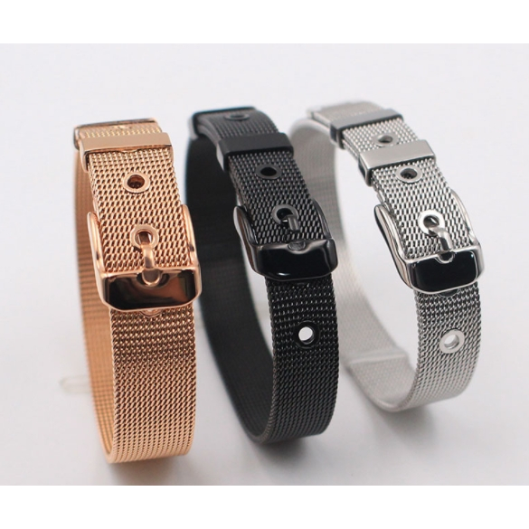 不銹鋼 寬度 黑色 6mm 8mm 10mm 12mm 14mm 手鍊 錶帶 吊飾DIY手鍊 手工藝材料 錶鍊 手環