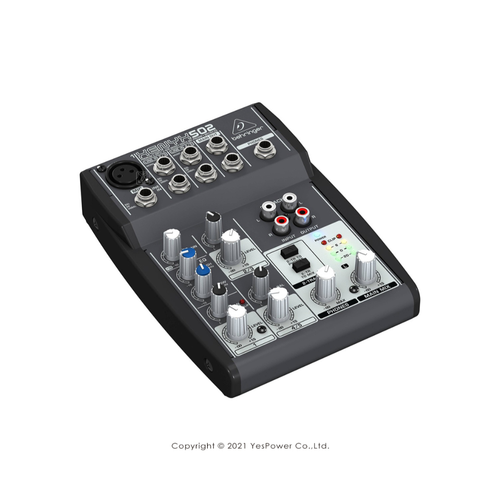*來電優惠*XENYX 502S Behringer耳朵牌 高級模擬 5 輸入混音器/USB/立體聲