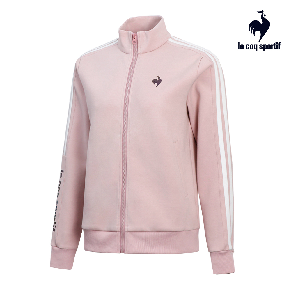 【LE COQ SPORTIF 法國公雞】休閒基礎立領外套-女款-桃粉色-LWS62461