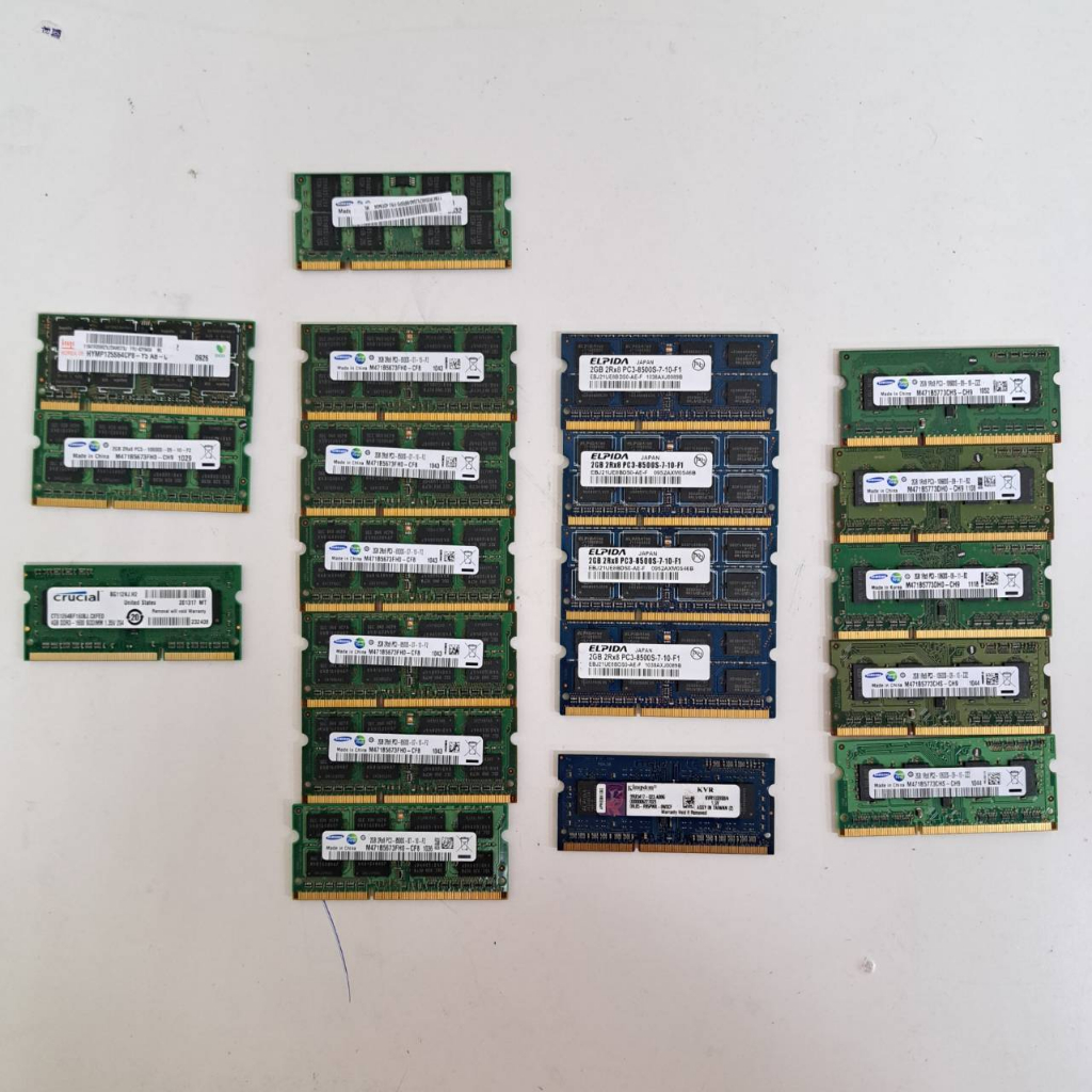 筆電記憶體 2GB 4GB DDR2-667/DDR3-1066/-1333/-1600 三星 海力士 美光.等多種品牌