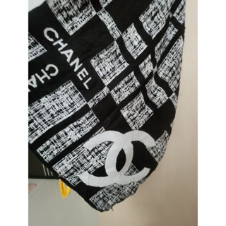 CHANEL logo 披肩 圍巾