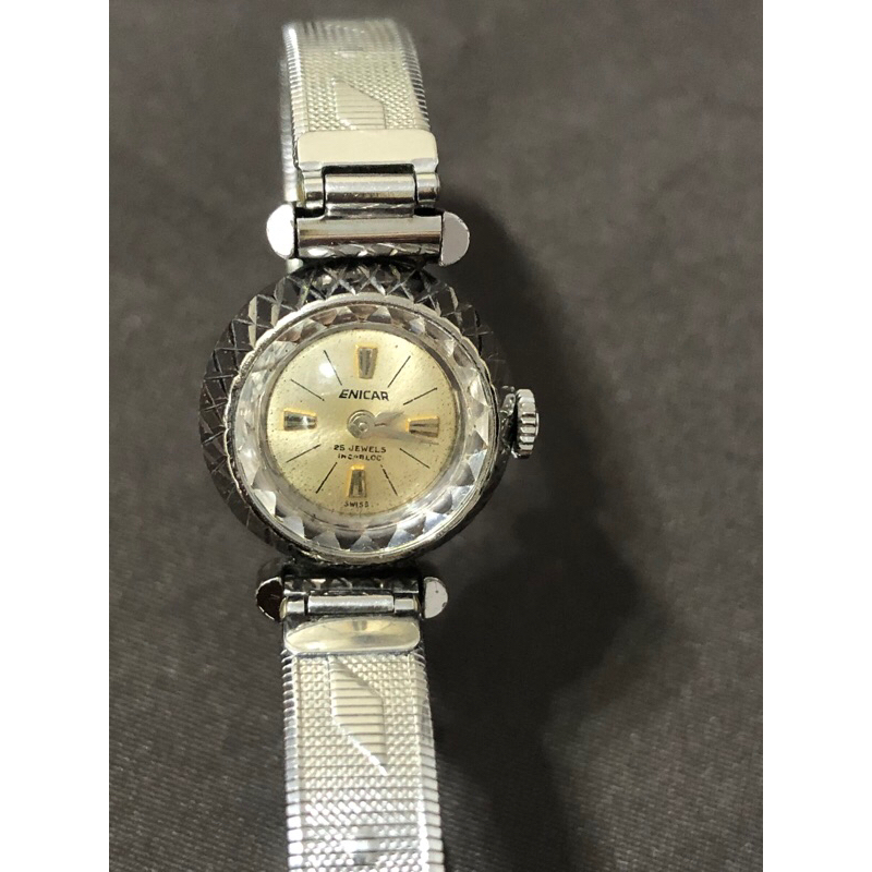 {稀有｝ENICAR 英納格 mini女錶 手動上鏈 機械錶 瑞士Swiss古董錶