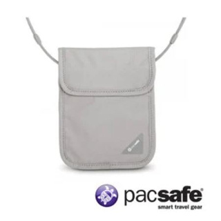 Pacsafe Coversafe™ X75 RFID 10148103掛式護照-灰│安全貼身掛頸暗袋│隱藏式錢包│出國