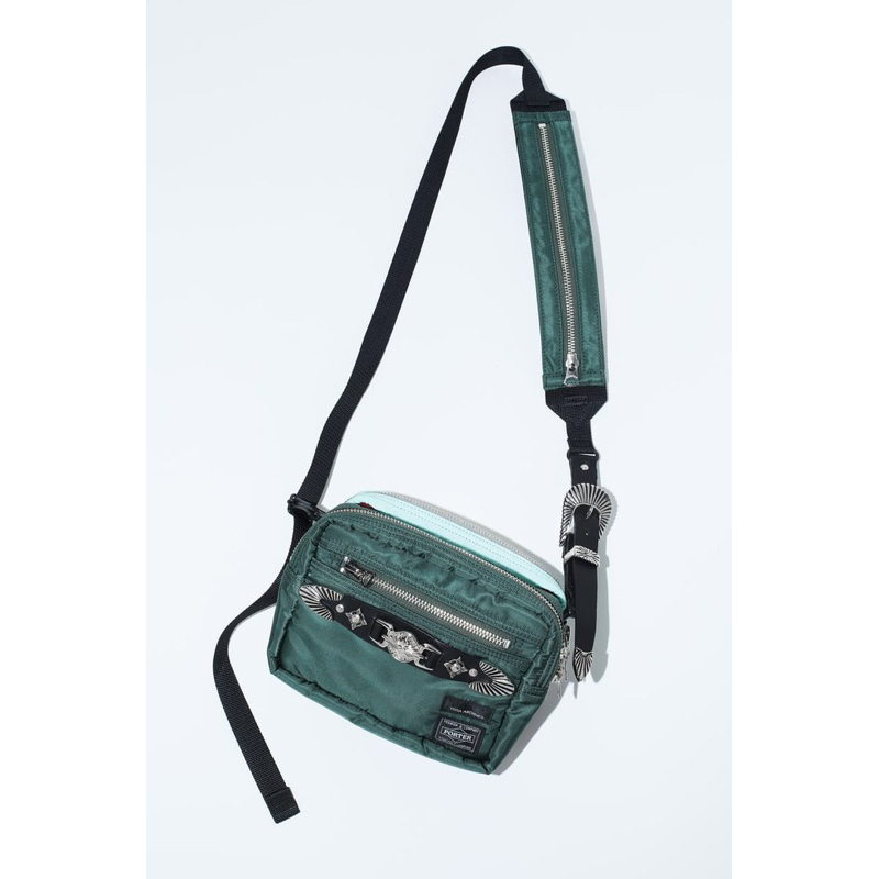綠色 日本製 TOGA PULLA Belt bag TOGA × PORTER 聯名款 限量 方包 側背包 肩背包