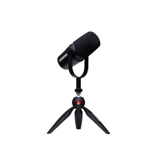 「THINK2」SHURE 公司貨 MOTIV MV7 Manfrotto 動圈式麥克風專業腳架組 舒爾 動圈麥克風