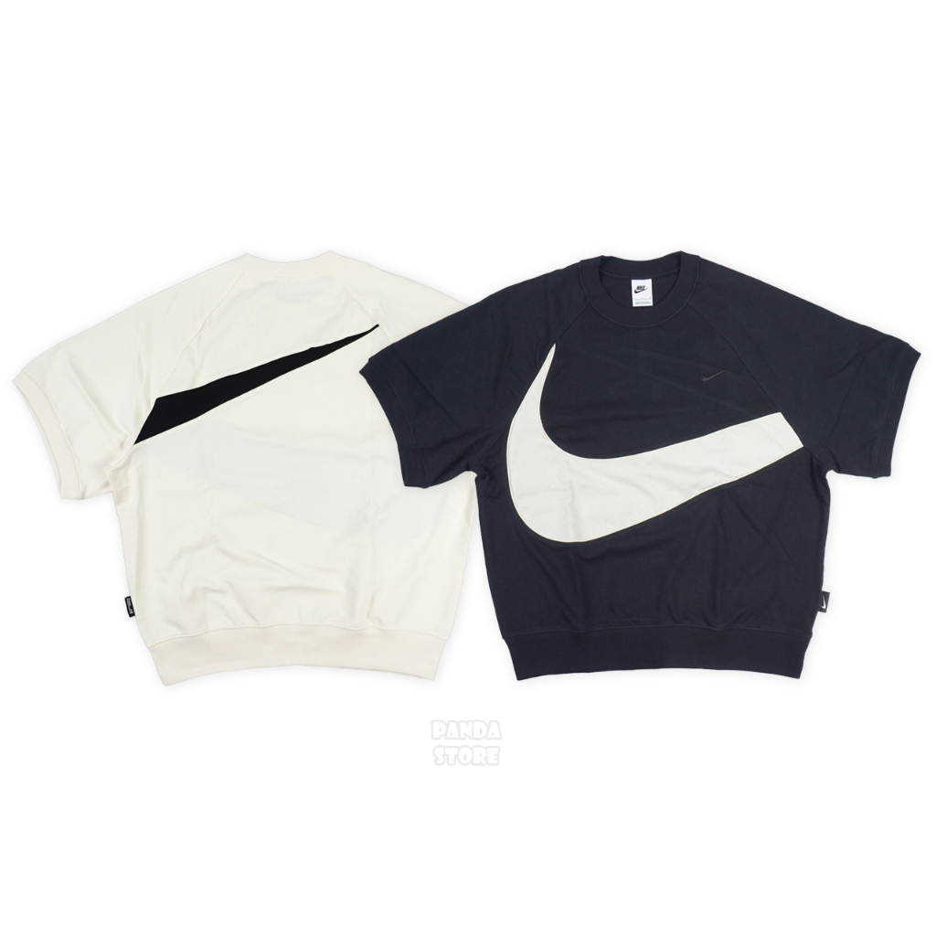胖達）NIKE 厚款 大勾 短袖 短T FB7872-010 黑 113 米白 男