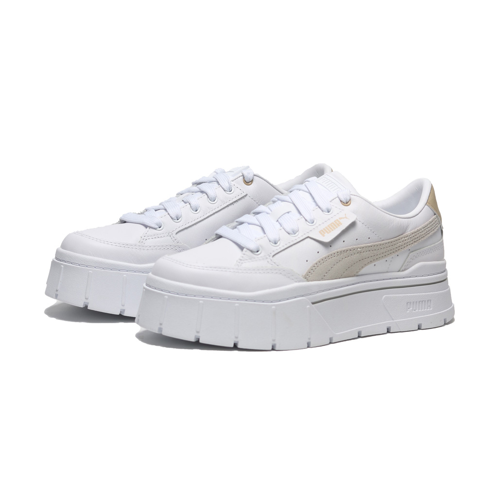 PUMA 休閒鞋 MAYZE STACK WNS 白奶茶色 吳卓源 增高 厚底鞋 女 38436315