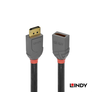 LINDY 林帝 ANTHRA系列 DISPLAYPORT 1.4版 公 TO 母 延長線, 0.5M (36495)