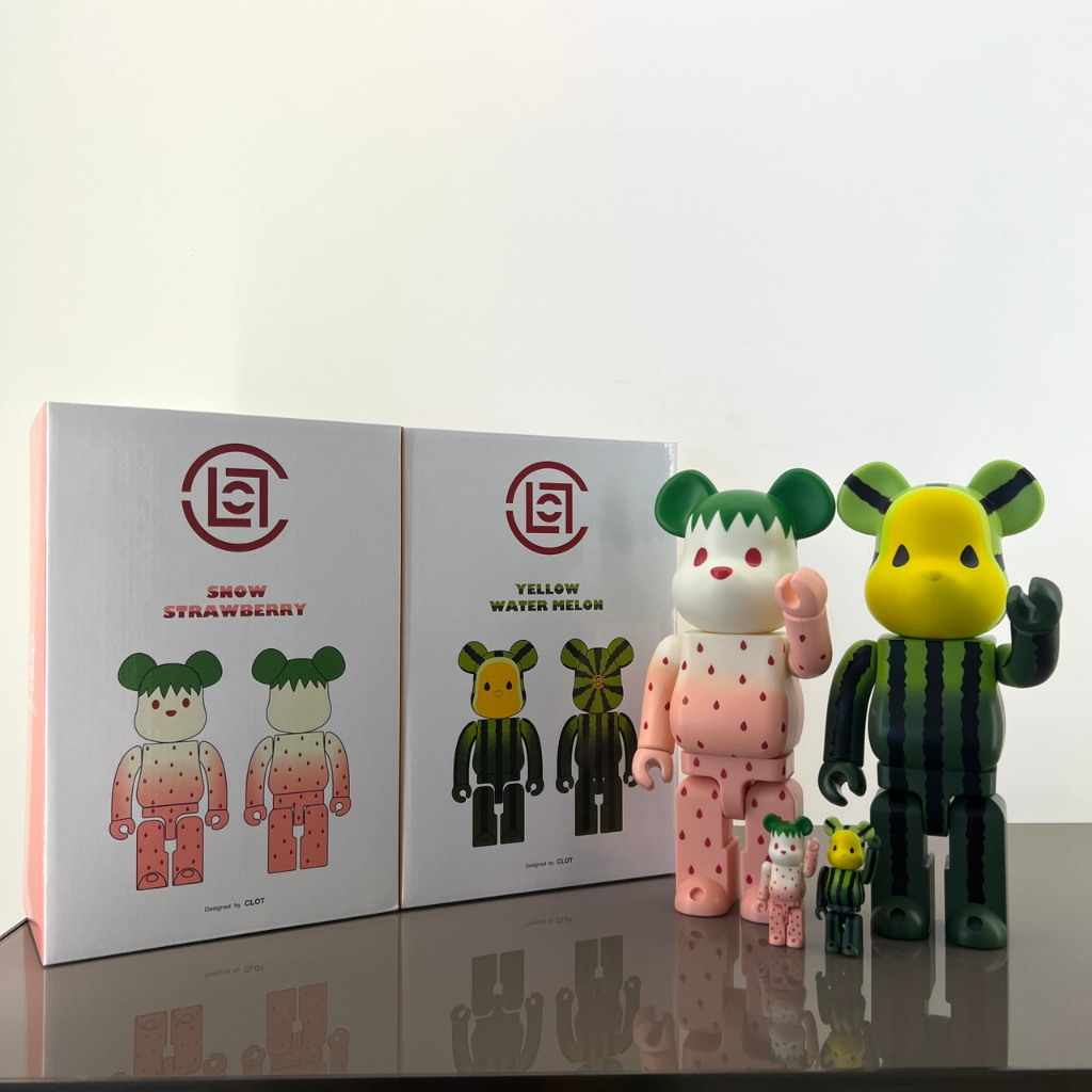 Be@rbrick BEARBRICK CLOT 西瓜草莓 陳冠希 400% 100%