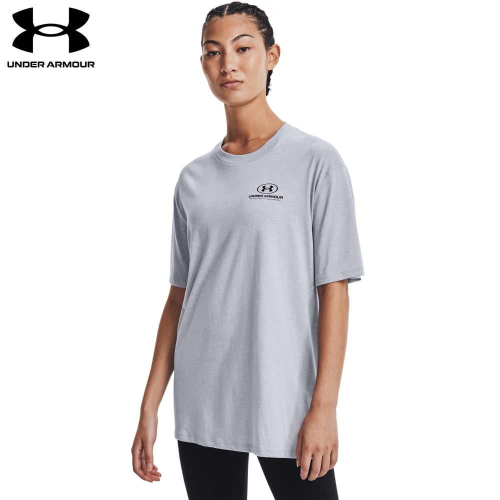 【UNDER ARMOUR】女 Oversized Graphic 短T-Shirt 1363206-011