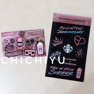 現貨 星巴克 starbucks BLACKPINK 貼紙組 七週年限定版貼紙