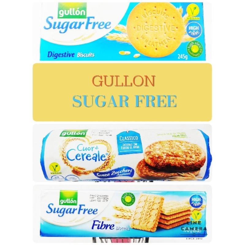 西班牙 GULLON SUGAR FREE 穀優無添加糖全麥餅乾 無添加糖消化餅乾 無添加糖穀物餅乾