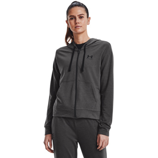 【UNDER ARMOUR】女 RIVAL TERRY 連帽外套 1369853-010